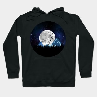 Full moon. Hoodie